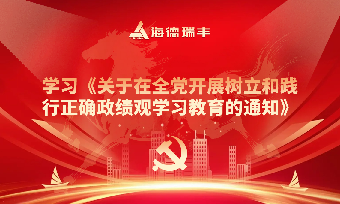 树牢正确政绩观·务实担当促发展——安徽海德瑞丰光电科技有限公司党支部深入开展专题学习教育
